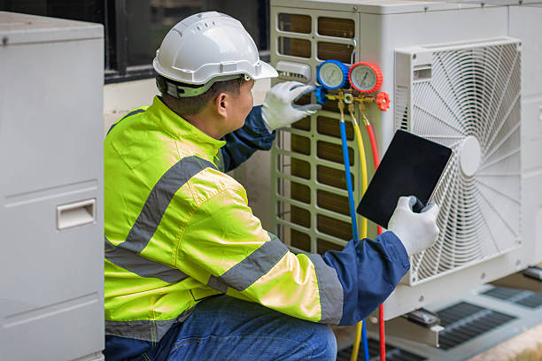 Professional Hvac technician working in Marion, NC